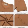 imageCOOFANDY Mens Knit Henley Shirts Short Sleeve Casual Basic Tee Summer Button Soild T ShirtsBrown