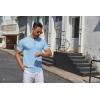 imageCOOFANDY Mens Knit Henley Shirts Short Sleeve Casual Basic Tee Summer Button Soild T ShirtsLight Blue