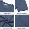 imageCOOFANDY Mens Knit Henley Shirts Short Sleeve Casual Basic Tee Summer Button Soild T ShirtsNavy Blue