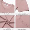 imageCOOFANDY Mens Knit Henley Shirts Short Sleeve Casual Basic Tee Summer Button Soild T ShirtsPink