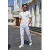 imageCOOFANDY Mens Knit Henley Shirts Short Sleeve Casual Basic Tee Summer Button Soild T ShirtsWhite
