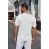 imageCOOFANDY Mens Knit Henley Shirts Short Sleeve Casual Basic Tee Summer Button Soild T ShirtsWhite