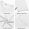 imageCOOFANDY Mens Knit Henley Shirts Short Sleeve Casual Basic Tee Summer Button Soild T ShirtsWhite