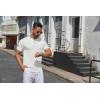 imageCOOFANDY Mens Knit Henley Shirts Short Sleeve Casual Basic Tee Summer Button Soild T ShirtsWhite