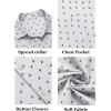 imageCOOFANDY Mens Short Sleeve Button Down Shirts Casual Dress Shirt Untucked Shirts with PocketWhite Airplane Pattern
