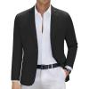 imageCOOFANDY Mens Casual Blazer Slim Fit Sport Coat Suit Jacket Lightweight Two Button Blazer JacketBlack