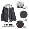 imageCOOFANDY Mens Corduroy Shirt Jackets Long Sleeve Button Down Casual Stylish Hooded Shacket Jacket with PocketDark Grey