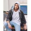 imageCOOFANDY Mens Corduroy Shirt Jackets Long Sleeve Button Down Casual Stylish Hooded Shacket Jacket with PocketDark Grey