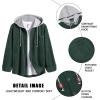 imageCOOFANDY Mens Corduroy Shirt Jackets Long Sleeve Button Down Casual Stylish Hooded Shacket Jacket with PocketGreen