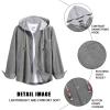 imageCOOFANDY Mens Corduroy Shirt Jackets Long Sleeve Button Down Casual Stylish Hooded Shacket Jacket with PocketGrey