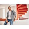 imageCOOFANDY Mens Corduroy Shirt Jackets Long Sleeve Button Down Casual Stylish Hooded Shacket Jacket with PocketGrey