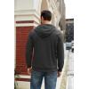 imageCOOFANDY Mens Hooded Sweatshirt Long Sleeve Casual Corduroy Drawstring Pullover Hoodies with PocketDark Grey