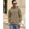 imageCOOFANDY Mens Hooded Sweatshirt Long Sleeve Casual Corduroy Drawstring Pullover Hoodies with PocketKhaki