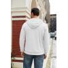 imageCOOFANDY Mens Hooded Sweatshirt Long Sleeve Casual Corduroy Drawstring Pullover Hoodies with PocketWhite