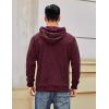 imageCOOFANDY Mens Hooded Sweatshirt Long Sleeve Casual Corduroy Drawstring Pullover Hoodies with PocketWine Red