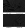 imageCOOFANDY Mens Long Sleeve Button Down Shirt Casual Lightweight Shacket Spring Fall Shirt Jacket Overshirt with PocketsBlack