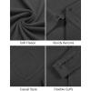imageCOOFANDY Mens Long Sleeve Button Down Shirt Casual Lightweight Shacket Spring Fall Shirt Jacket Overshirt with PocketsDark Grey