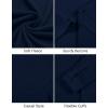 imageCOOFANDY Mens Long Sleeve Button Down Shirt Casual Lightweight Shacket Spring Fall Shirt Jacket Overshirt with PocketsNavy Blue