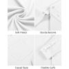 imageCOOFANDY Mens Long Sleeve Button Down Shirt Casual Lightweight Shacket Spring Fall Shirt Jacket Overshirt with PocketsWhite