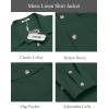 imageCOOFANDY Mens Casual Shirt Jacket Linen Button Down Shirt Long Sleeve Lightweight Shacket with PocketsDeep Army Green