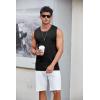 imageCOOFANDY Mens Casual Tank Tops Knit Crew Neck Sleeveless Shirts Summer Beach Tank Top Muscle Tee ShirtsBlack
