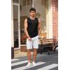 imageCOOFANDY Mens Casual Tank Tops Knit Crew Neck Sleeveless Shirts Summer Beach Tank Top Muscle Tee ShirtsBlack
