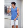 imageCOOFANDY Mens Casual Tank Tops Knit Crew Neck Sleeveless Shirts Summer Beach Tank Top Muscle Tee ShirtsBlue