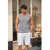 imageCOOFANDY Mens Casual Tank Tops Knit Crew Neck Sleeveless Shirts Summer Beach Tank Top Muscle Tee ShirtsGrey