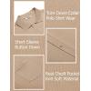 imageCOOFANDY Mens Short Sleeve Knit Shirts Button Down Vintage Polo Casual Beach ShirtsDark Khaki