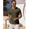 imageCOOFANDY Mens T Shirt Short Sleeve Crew Neck TShirt Casual Summer Classic Basic Tee ShirtsArmy Green
