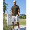 imageCOOFANDY Mens T Shirt Short Sleeve Crew Neck TShirt Casual Summer Classic Basic Tee ShirtsArmy Green