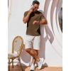 imageCOOFANDY Mens T Shirt Short Sleeve Crew Neck TShirt Casual Summer Classic Basic Tee ShirtsBrown
