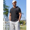 imageCOOFANDY Mens T Shirt Short Sleeve Crew Neck TShirt Casual Summer Classic Basic Tee ShirtsDark Grey