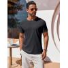 imageCOOFANDY Mens T Shirt Short Sleeve Crew Neck TShirt Casual Summer Classic Basic Tee ShirtsDark Grey