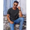 imageCOOFANDY Mens T Shirt Short Sleeve Crew Neck TShirt Casual Summer Classic Basic Tee ShirtsDark Grey