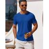 imageCOOFANDY Mens T Shirt Short Sleeve Crew Neck TShirt Casual Summer Classic Basic Tee ShirtsDeep Blue