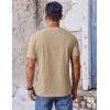 imageCOOFANDY Mens T Shirt Short Sleeve Crew Neck TShirt Casual Summer Classic Basic Tee ShirtsKhaki