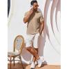 imageCOOFANDY Mens T Shirt Short Sleeve Crew Neck TShirt Casual Summer Classic Basic Tee ShirtsKhaki