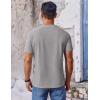 imageCOOFANDY Mens T Shirt Short Sleeve Crew Neck TShirt Casual Summer Classic Basic Tee ShirtsLight Grey