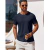 imageCOOFANDY Mens T Shirt Short Sleeve Crew Neck TShirt Casual Summer Classic Basic Tee ShirtsNavy Blue