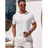 imageCOOFANDY Mens T Shirt Short Sleeve Crew Neck TShirt Casual Summer Classic Basic Tee ShirtsWhite