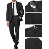 imageCOOFANDY Mens 2 Piece Suit Slim Fit 2 Button Formal Jacket Suits Pants Set for Wedding Business PromBlack