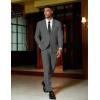 imageCOOFANDY Mens 2 Piece Suit Slim Fit 2 Button Formal Jacket Suits Pants Set for Wedding Business PromDark Grey