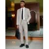 imageCOOFANDY Mens 2 Piece Suit Slim Fit 2 Button Formal Jacket Suits Pants Set for Wedding Business PromLight Grey