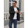 imageCOOFANDY Mens Casual Blazer Regular Fit Lightweight Two Button Sport Coat Suit JacketBlack