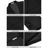 imageCOOFANDY Mens Casual Blazer Regular Fit Lightweight Two Button Sport Coat Suit JacketBlack