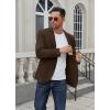 imageCOOFANDY Mens Casual Blazer Regular Fit Lightweight Two Button Sport Coat Suit JacketBrown