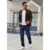 imageCOOFANDY Mens Casual Blazer Regular Fit Lightweight Two Button Sport Coat Suit JacketBrown
