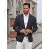 imageCOOFANDY Mens Casual Blazer Regular Fit Lightweight Two Button Sport Coat Suit JacketDrak Grey