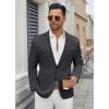 imageCOOFANDY Mens Casual Blazer Regular Fit Lightweight Two Button Sport Coat Suit JacketDrak Grey